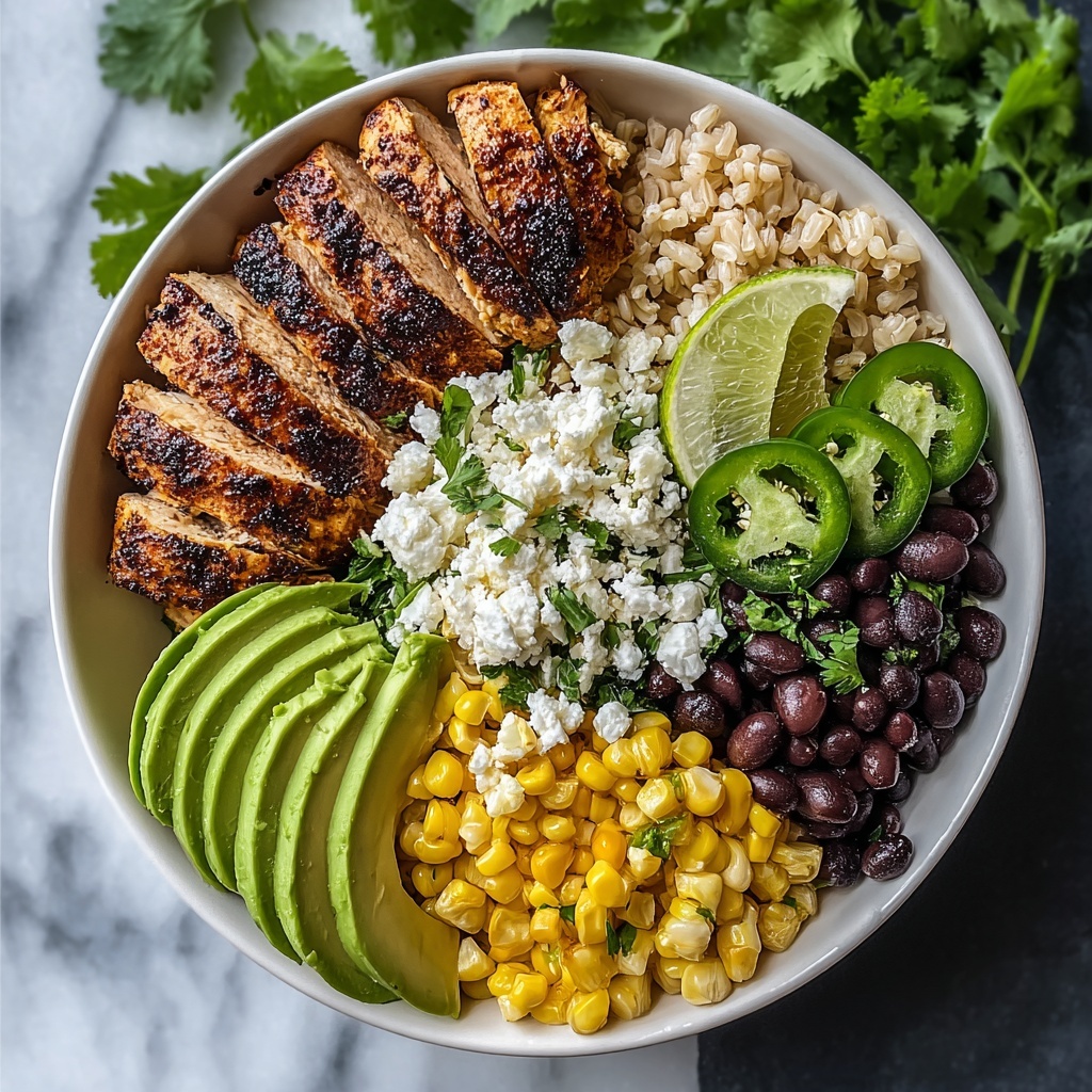 Healthy Street Corn Chicken Rice Bowl Recipe - Recipe Image