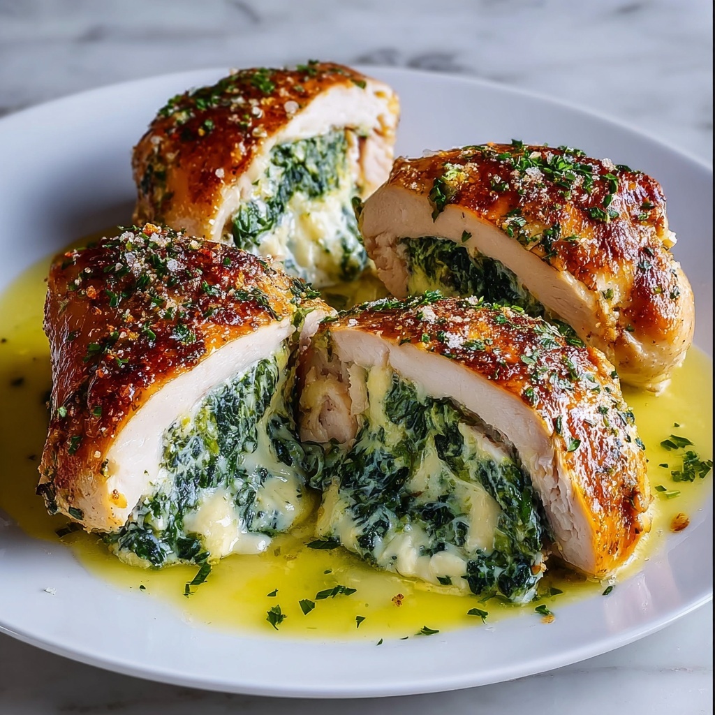 Spinach and Ricotta Stuffed Chicken Breasts Recipe - Recipe Image