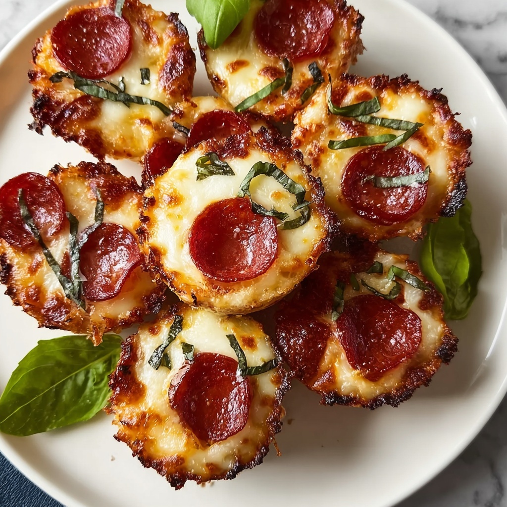Keto Pepperoni Pizza Bites Recipe - Recipe Image