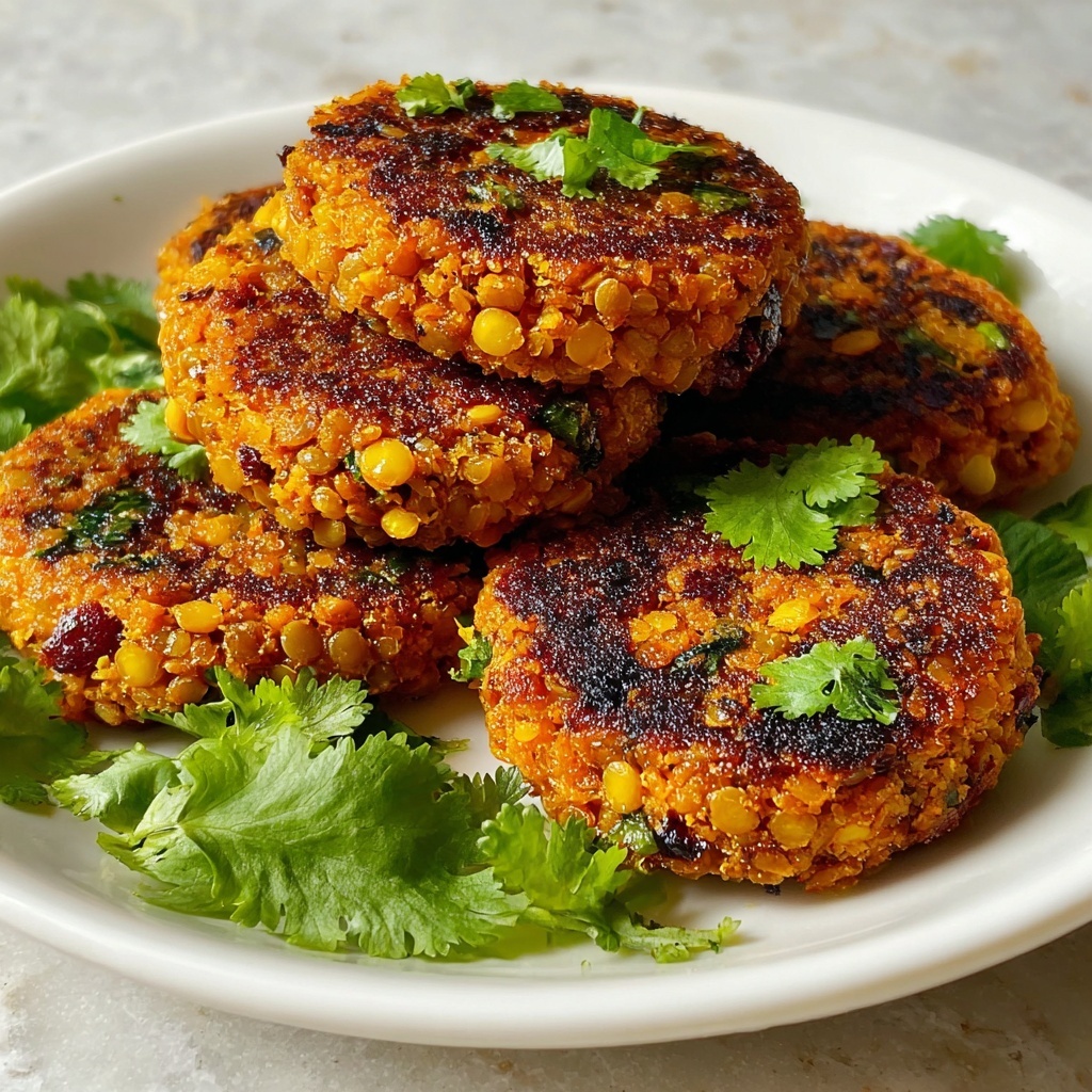 Crispy Sweet Potato & Red Lentil Patties Recipe - Recipe Image