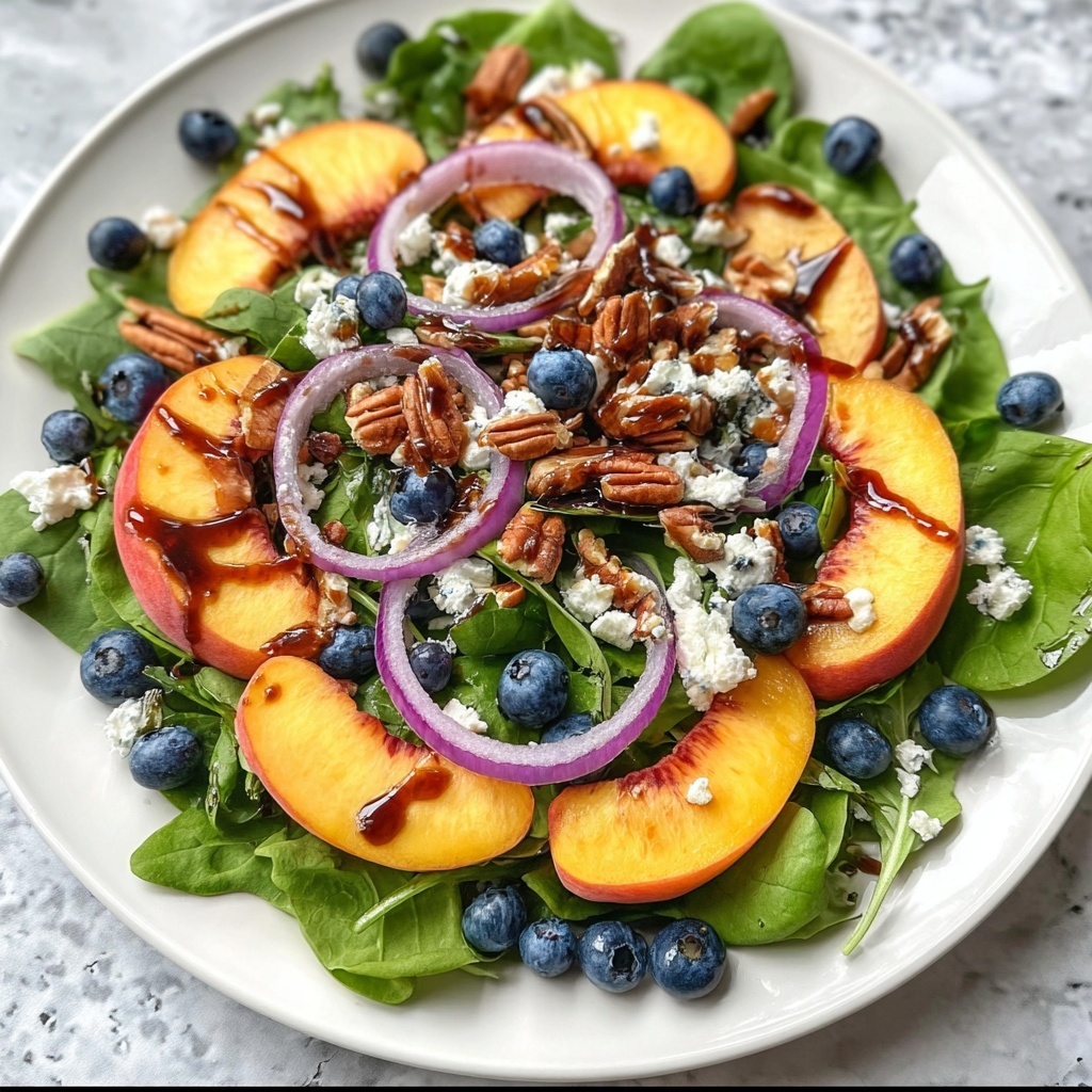 Blueberry Peach Feta Salad Recipe - Recipe Image