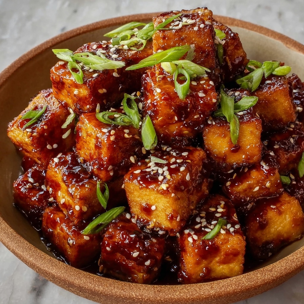 Crispy Teriyaki Tofu Cubes Recipe - Recipe Image