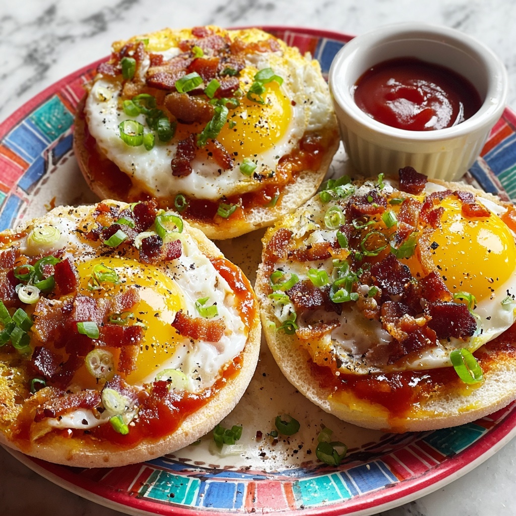 English Muffin Breakfast Pizza Recipe - Recipe Image