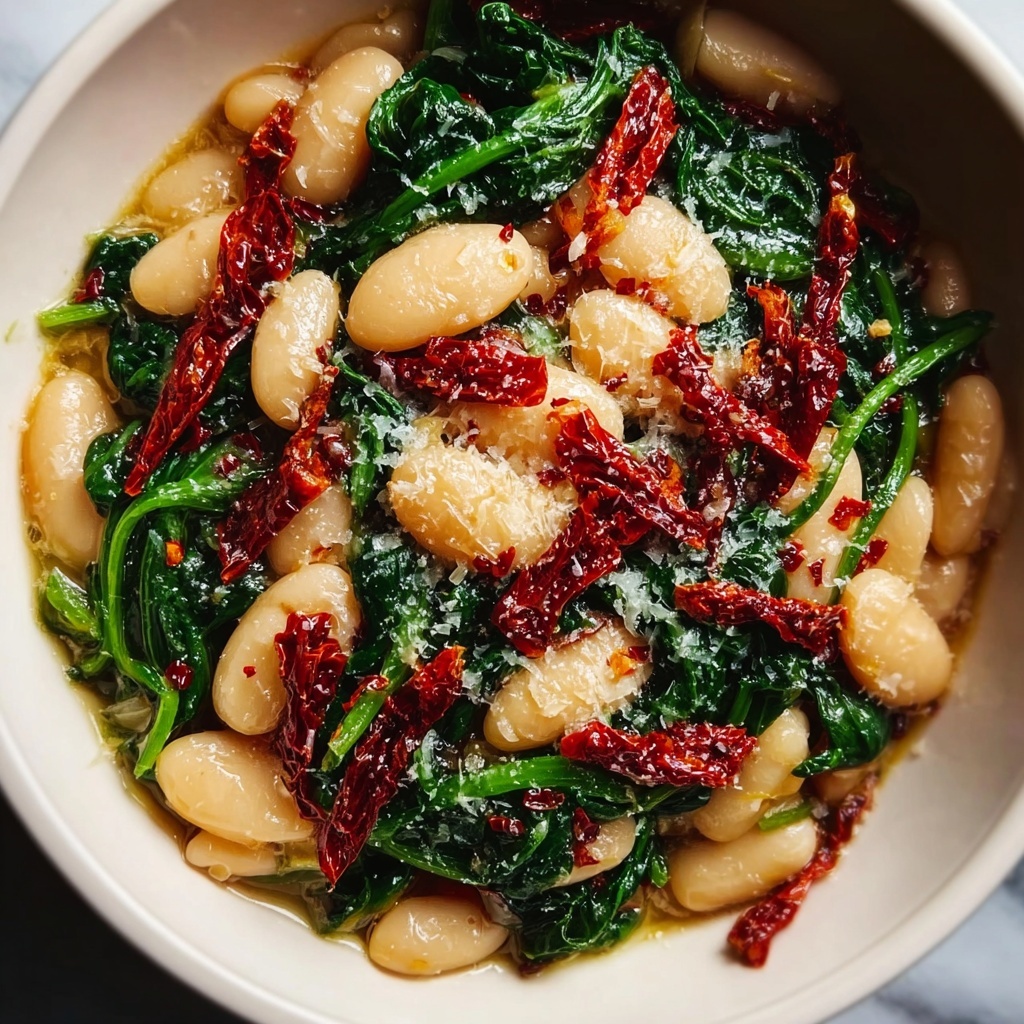 Marry Me White Bean & Spinach Skillet Recipe - Recipe Image