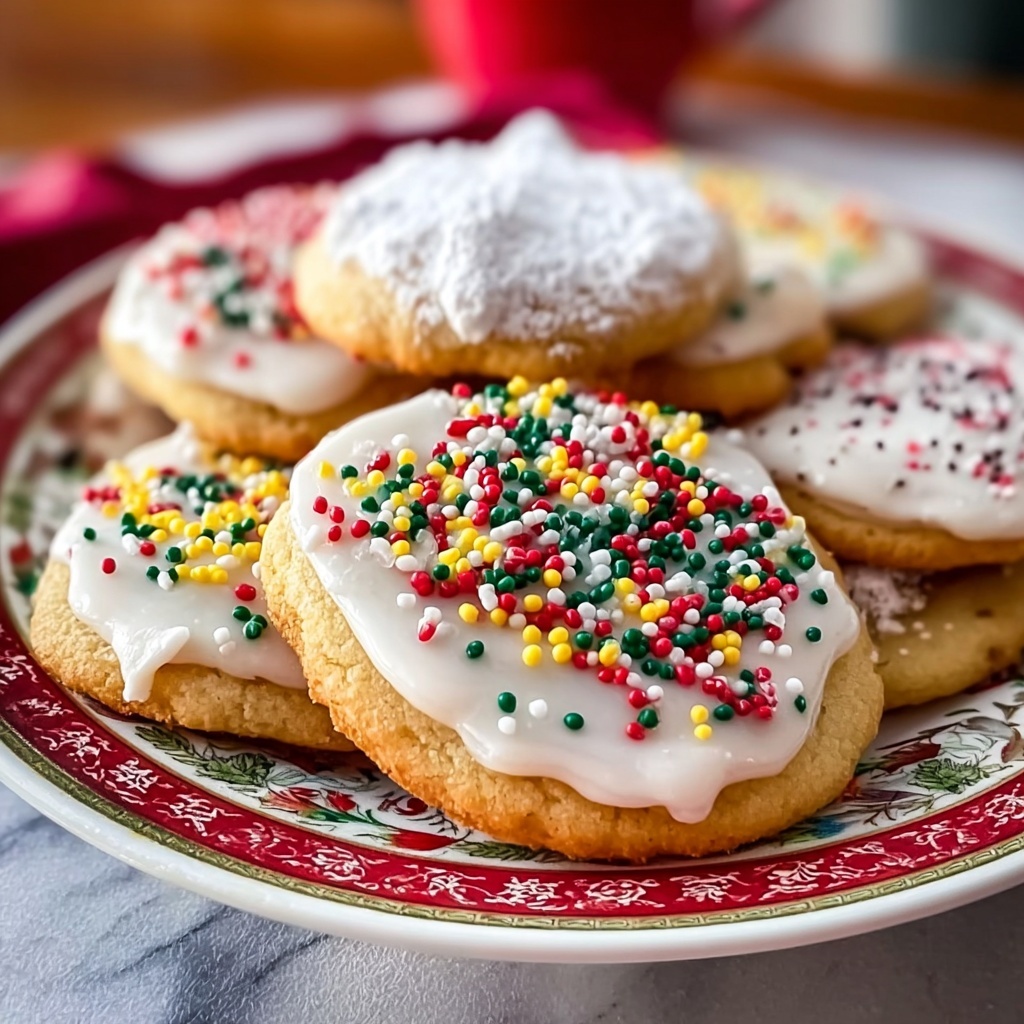 Iced Sugar Holiday Lights Cookies Recipe - Recipe Image