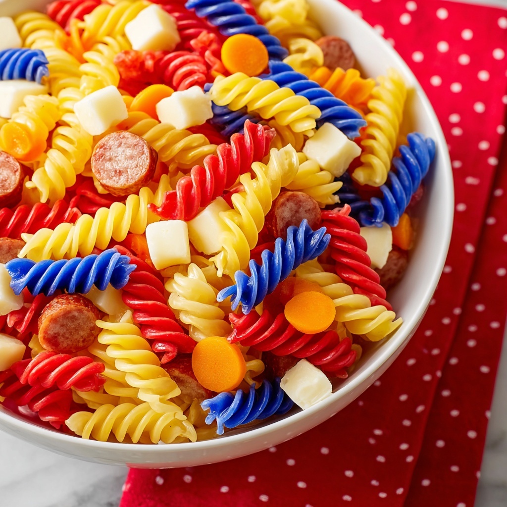 4th of July Pasta Salad Recipe - Recipe Image