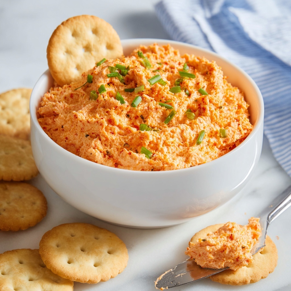 Creamy Pimento Cheese Dip with Chives Recipe - Recipe Image
