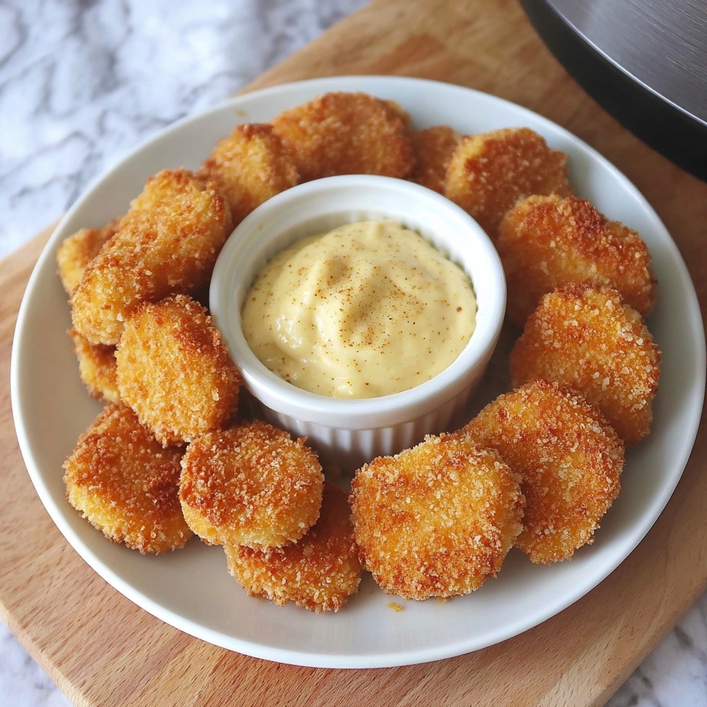 Air Fryer Pickles with Spicy Dipping Sauce Recipe - Recipe Image
