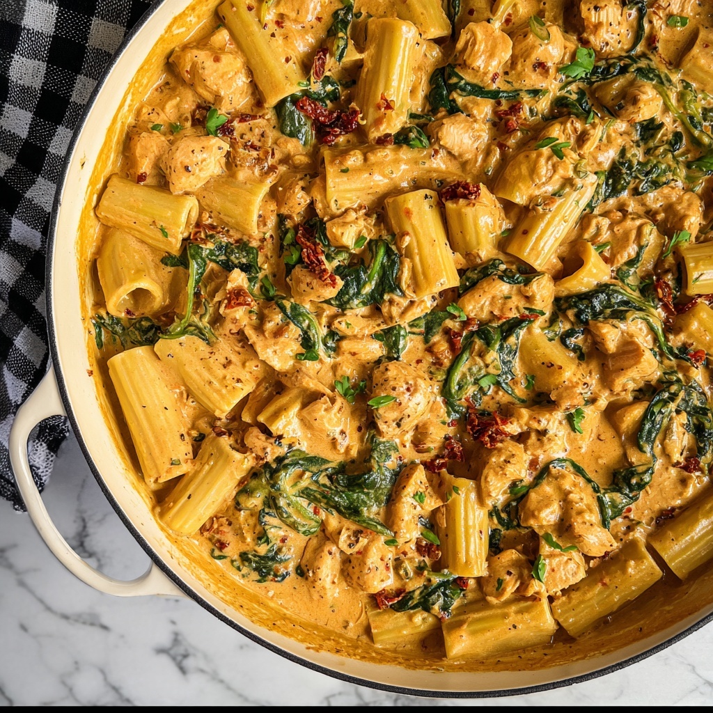Creamy Tuscan Chicken Pasta Recipe - Recipe Image