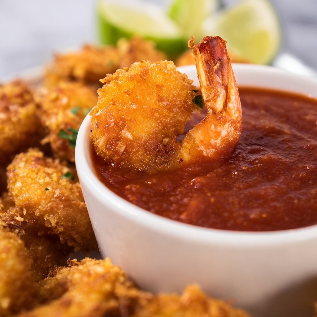 Coconut Shrimp with Spicy Lime Honey Dipping Sauce Recipe - Recipe Image