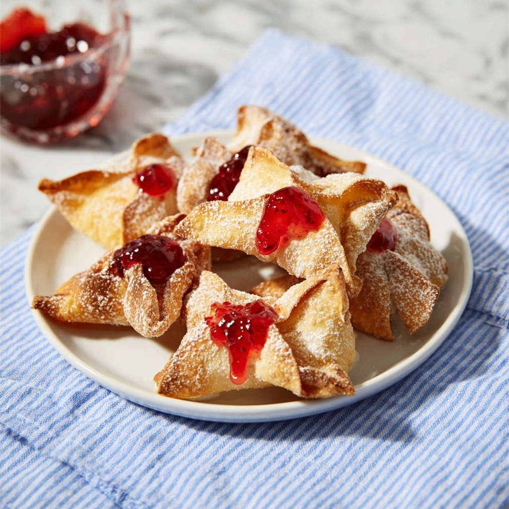 Air Fryer Cherry Pie Wontons Recipe - Recipe Image