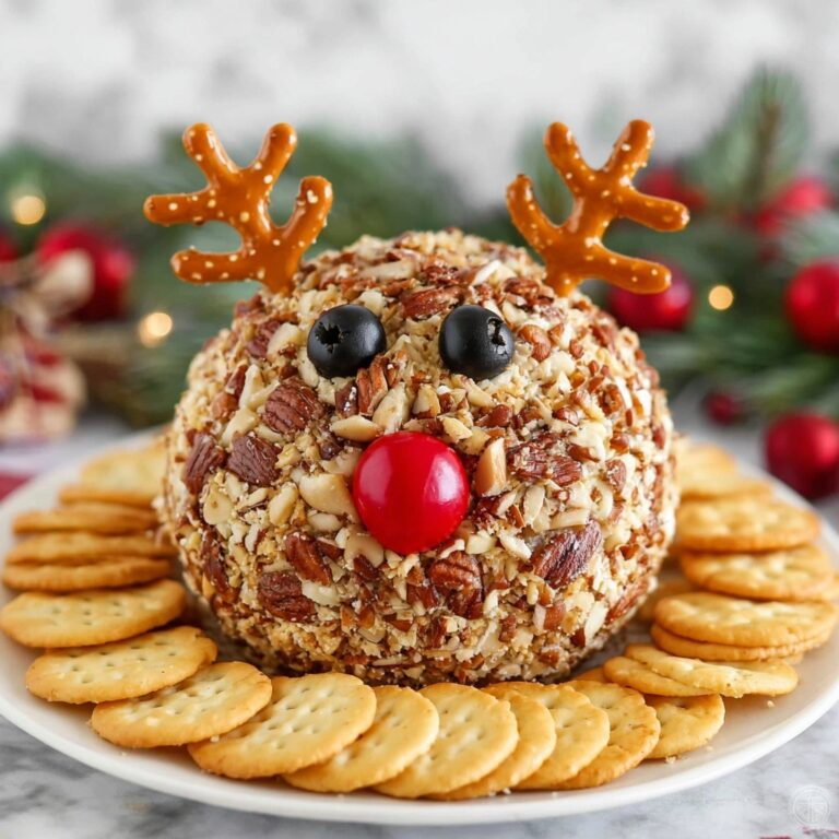 Rudolph Christmas Cheese Ball Recipe