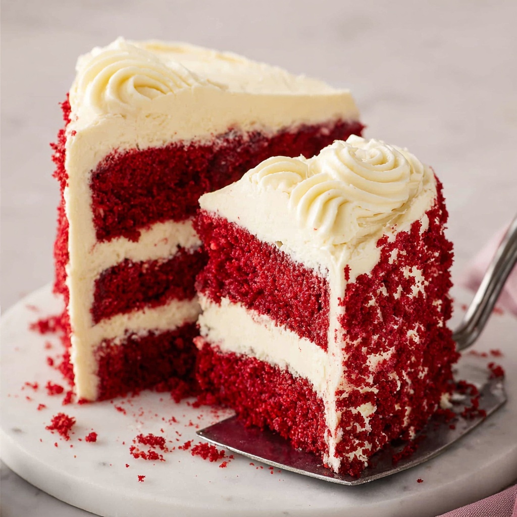 Red Velvet Cake with Cream Cheese Frosting Recipe - Recipe Image