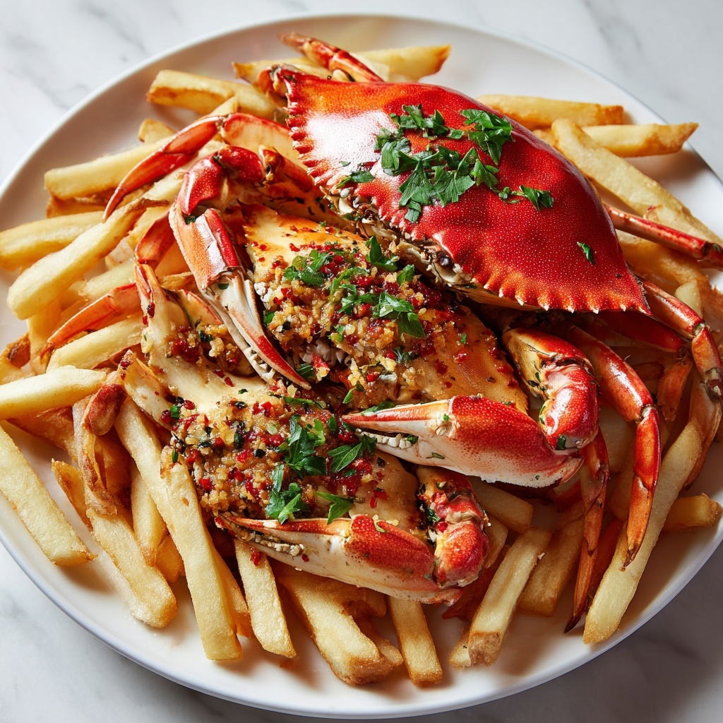 Yummy Crab Seasoned Fries Recipe - Recipe Image
