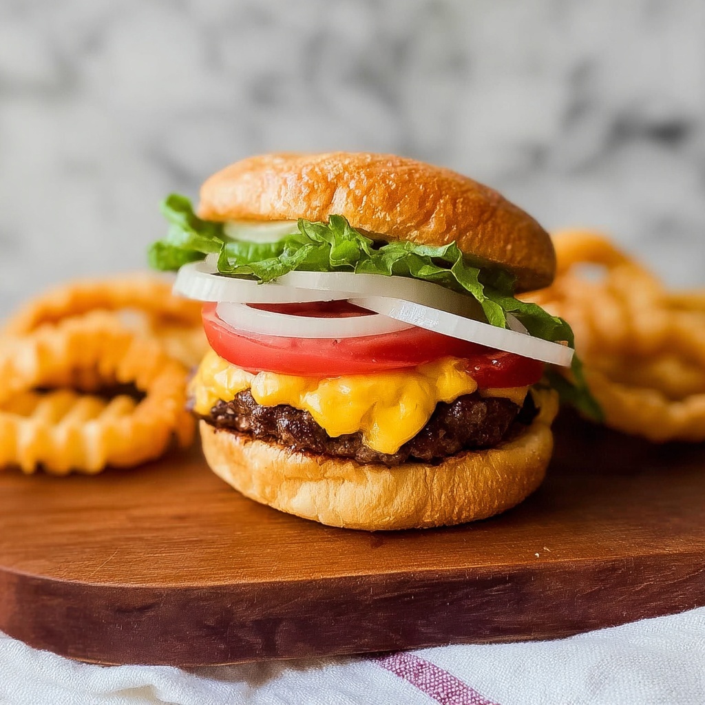 Burgers in a Ninja Foodi Air Fryer Recipe - Recipe Image