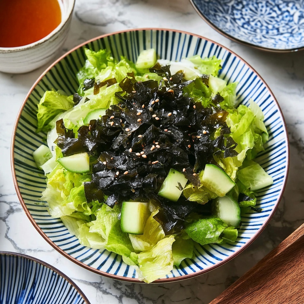 Irresistibly Addictive Yamitsuki Lettuce Salad Recipe - Recipe Image