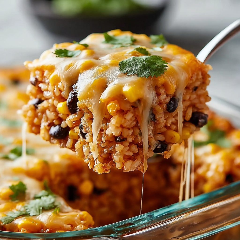 Irresistibly Cozy Chicken Enchilada Rice Casserole Recipe - Recipe Image