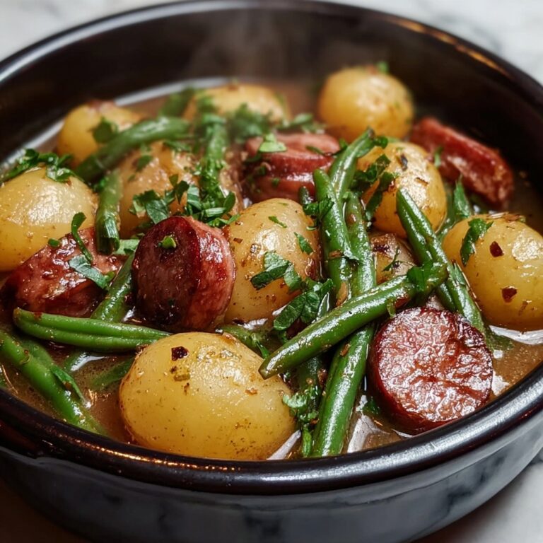 Comforting Crockpot Kielbasa and Potatoes with Green Beans Recipe