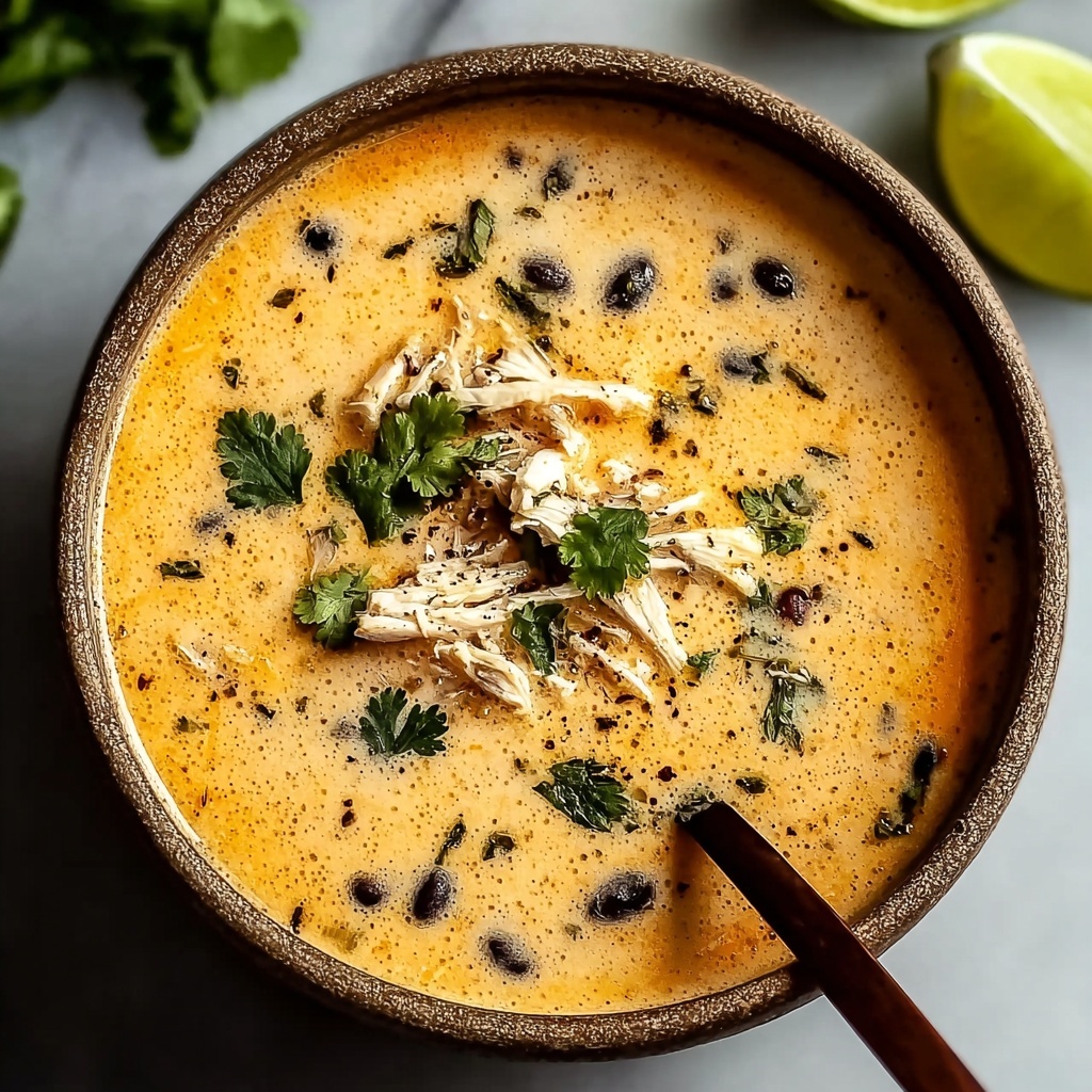 Creamy Chicken Poblano Soup: 30-Minute Cozy Dinner Bliss Recipe - Recipe Image