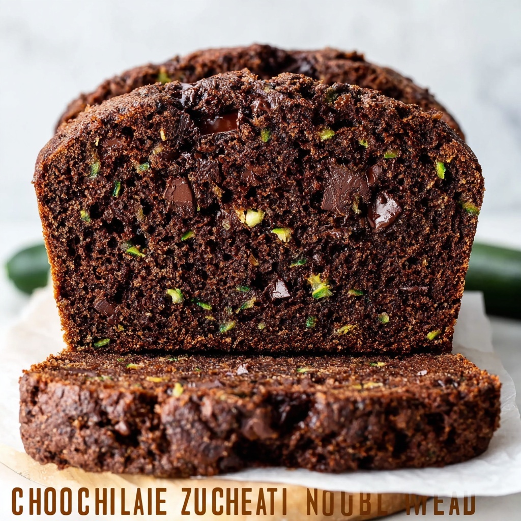 Healthy Double Chocolate Zucchini Bread Recipe - Recipe Image