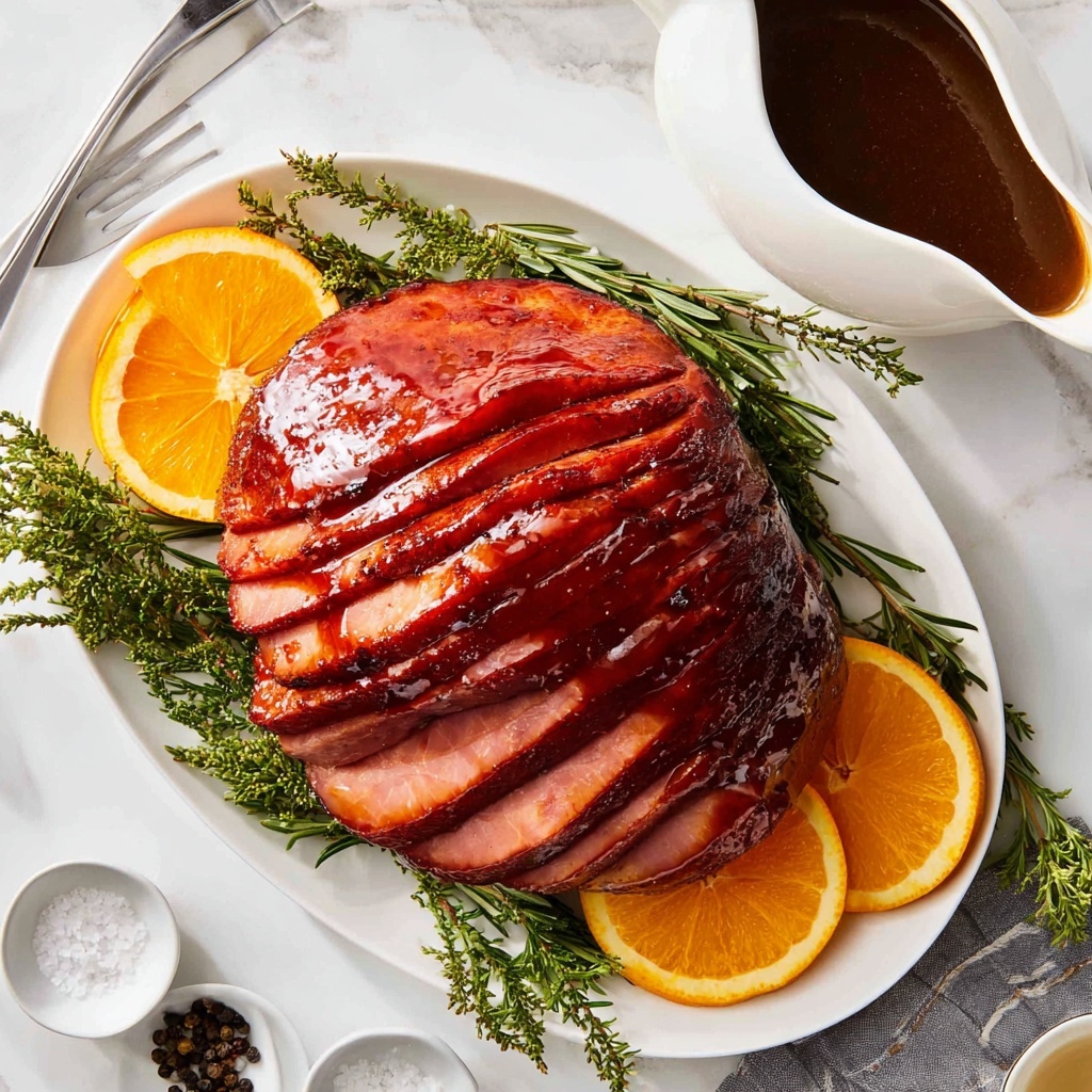 Crock Pot Honey Glazed Ham Recipe - Recipe Image