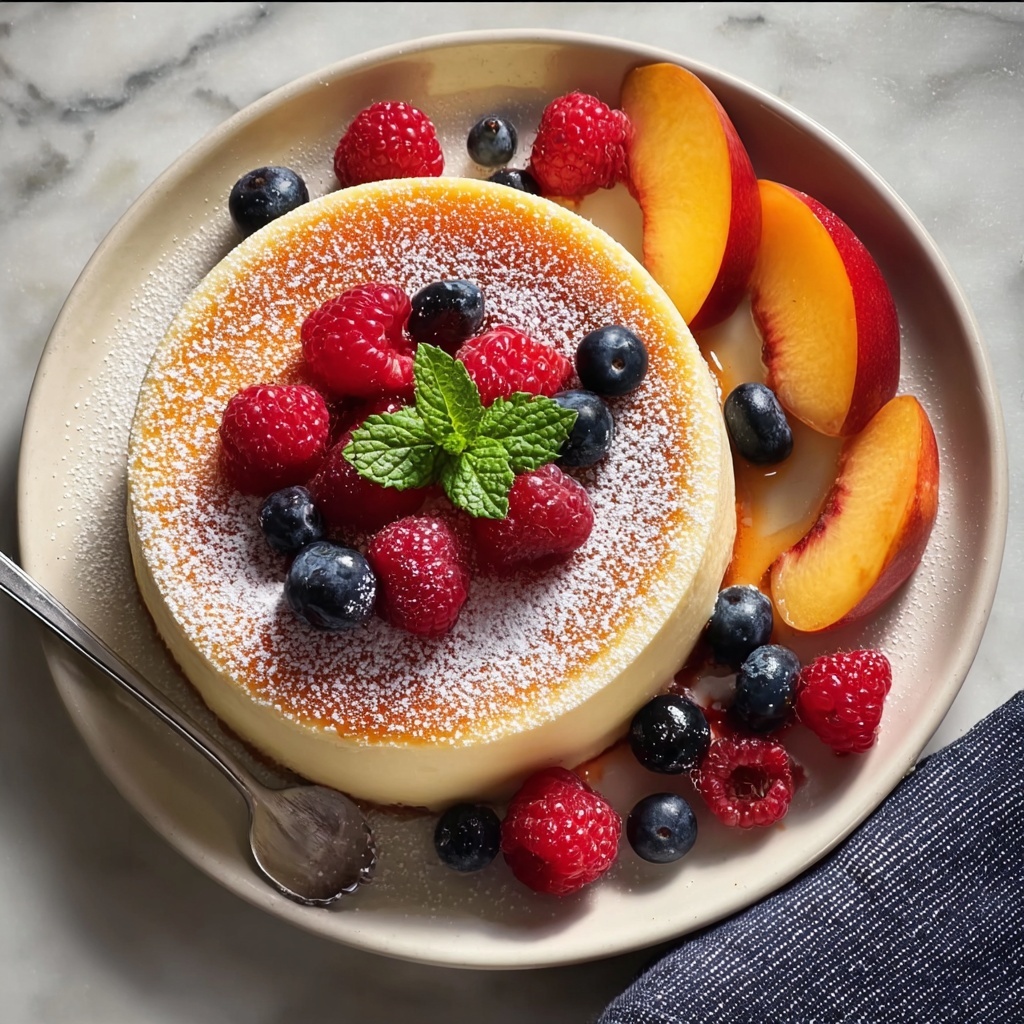 Summer Berry and Peach Cheesecake Recipe - Recipe Image