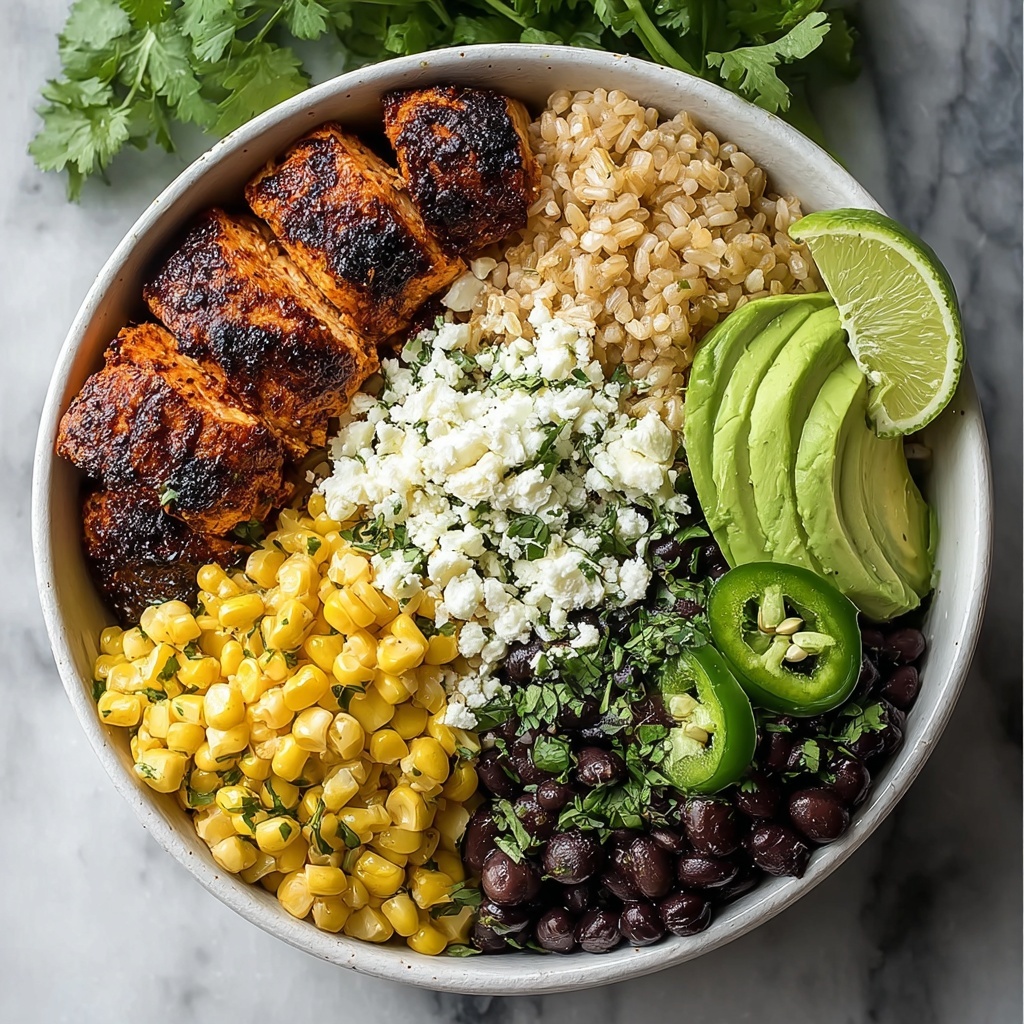 Healthy Street Corn Chicken Rice Bowl Recipe - Recipe Image