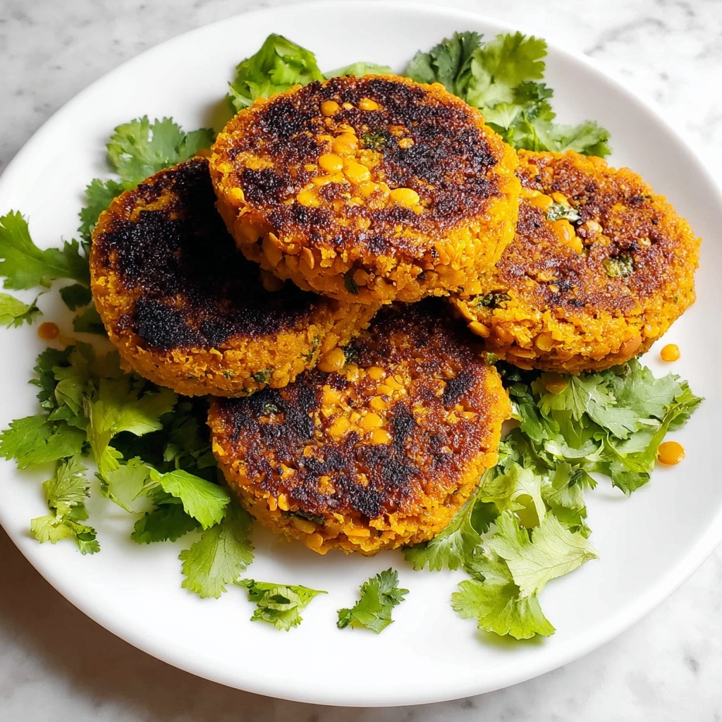 Crispy Sweet Potato & Red Lentil Patties Recipe - Recipe Image