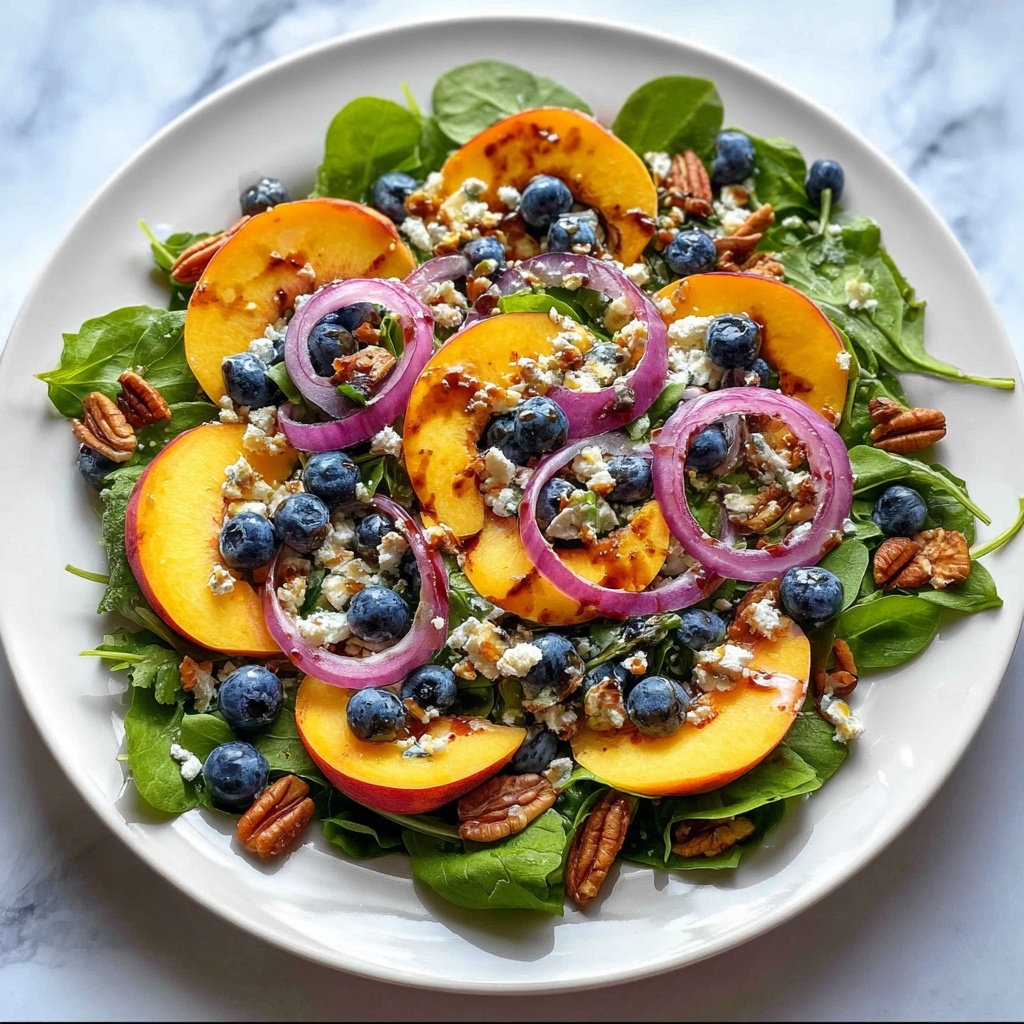 Blueberry Peach Feta Salad Recipe - Recipe Image