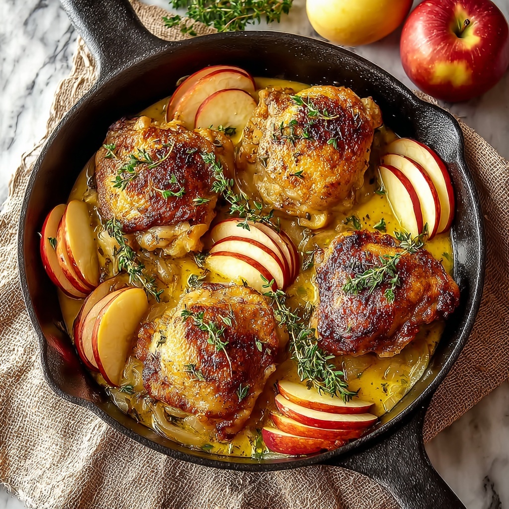 Skillet Apple Cider Chicken Recipe - Recipe Image