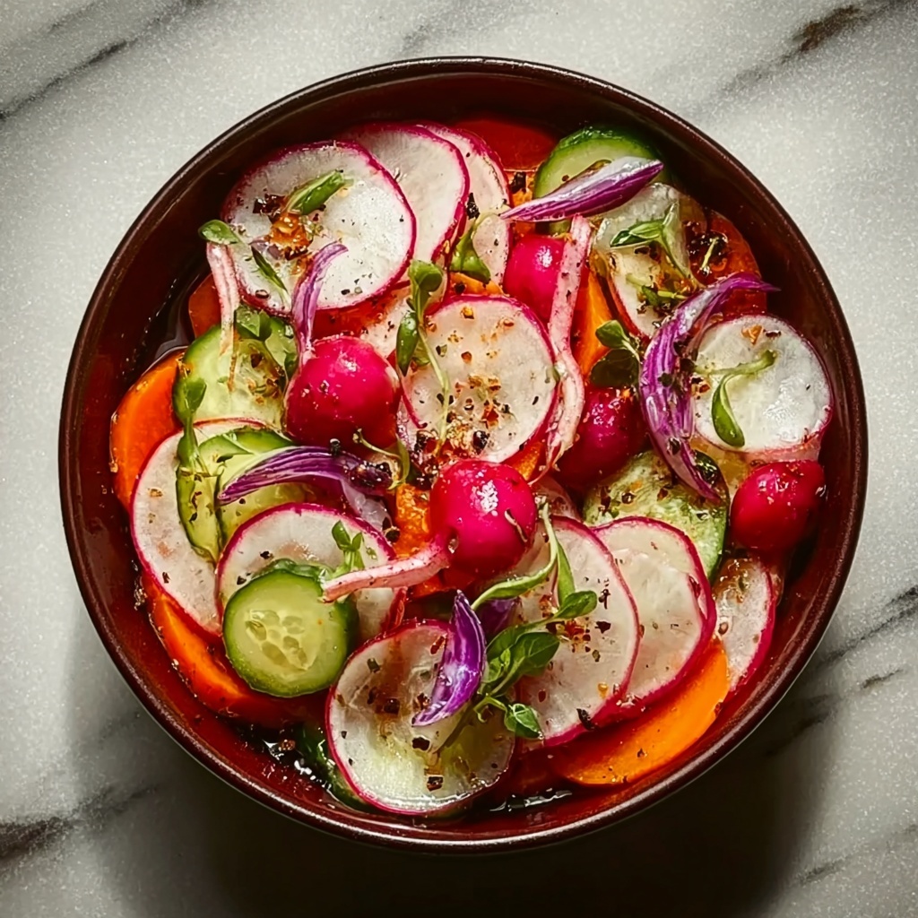 Fridge Pickled Radish & Vegetables Recipe - Recipe Image