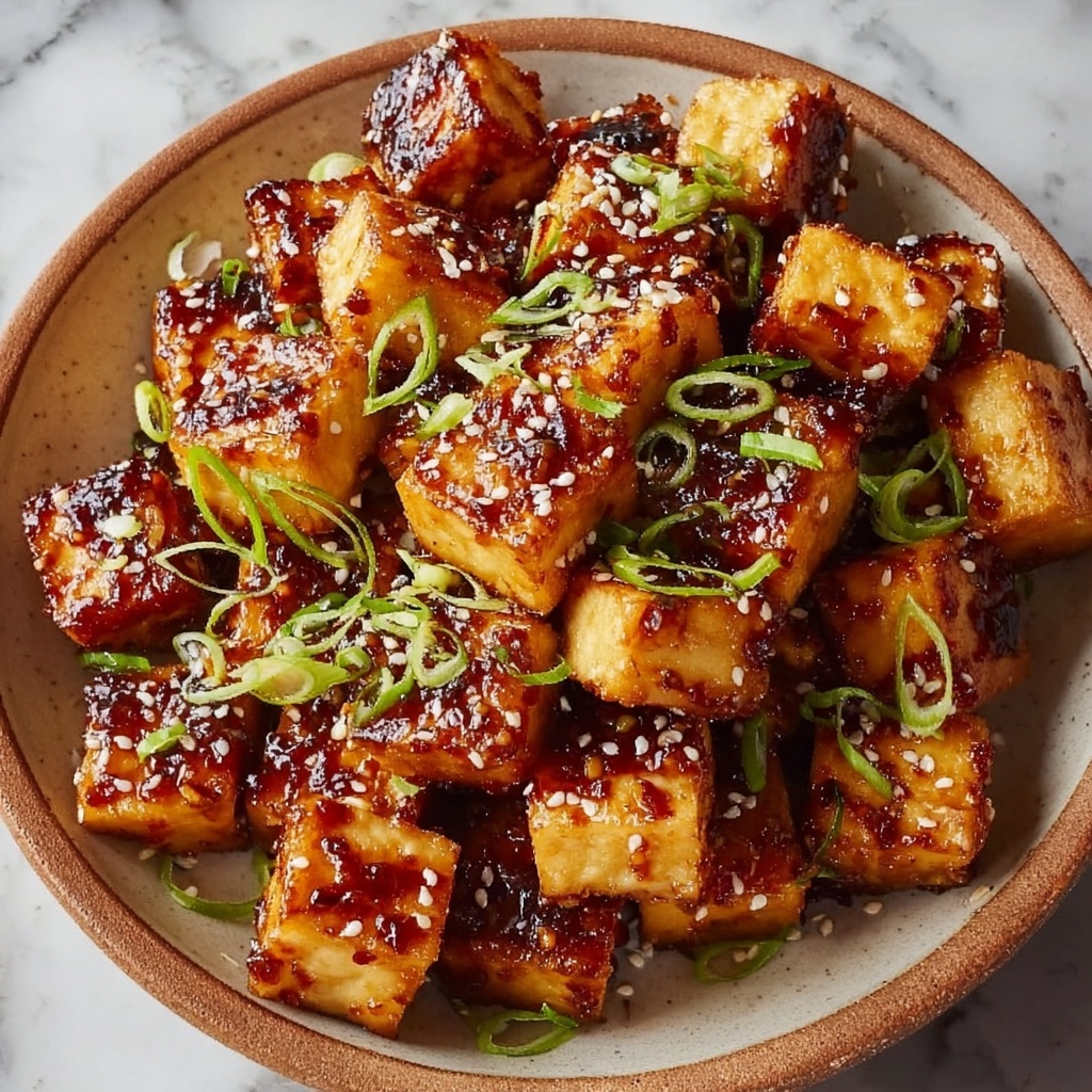 Crispy Teriyaki Tofu Cubes Recipe - Recipe Image