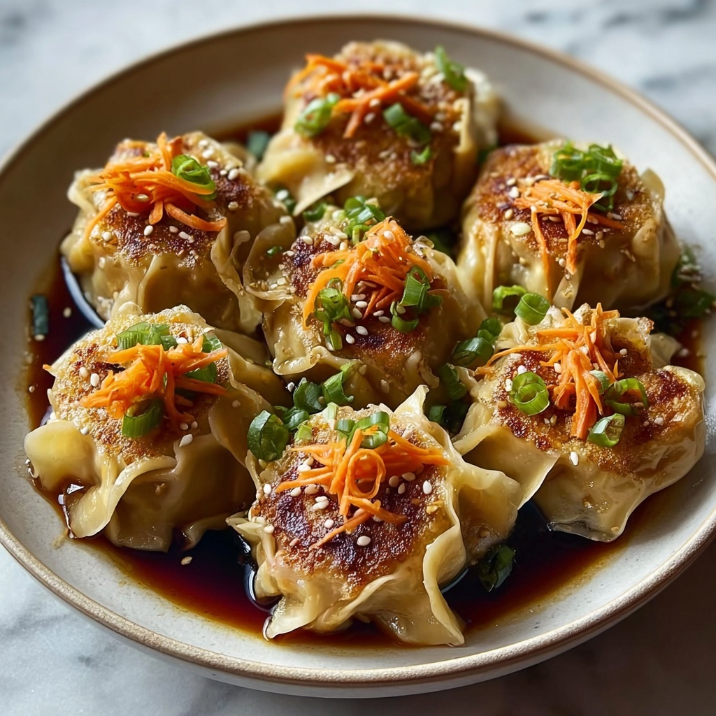 Crispy Baked Asian Dumplings Recipe - Recipe Image