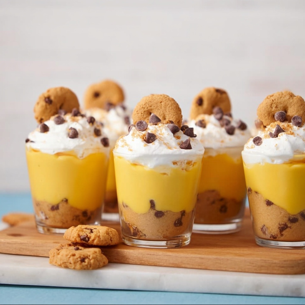 Chocolate Chip Cookie Pudding Shots Recipe - Recipe Image