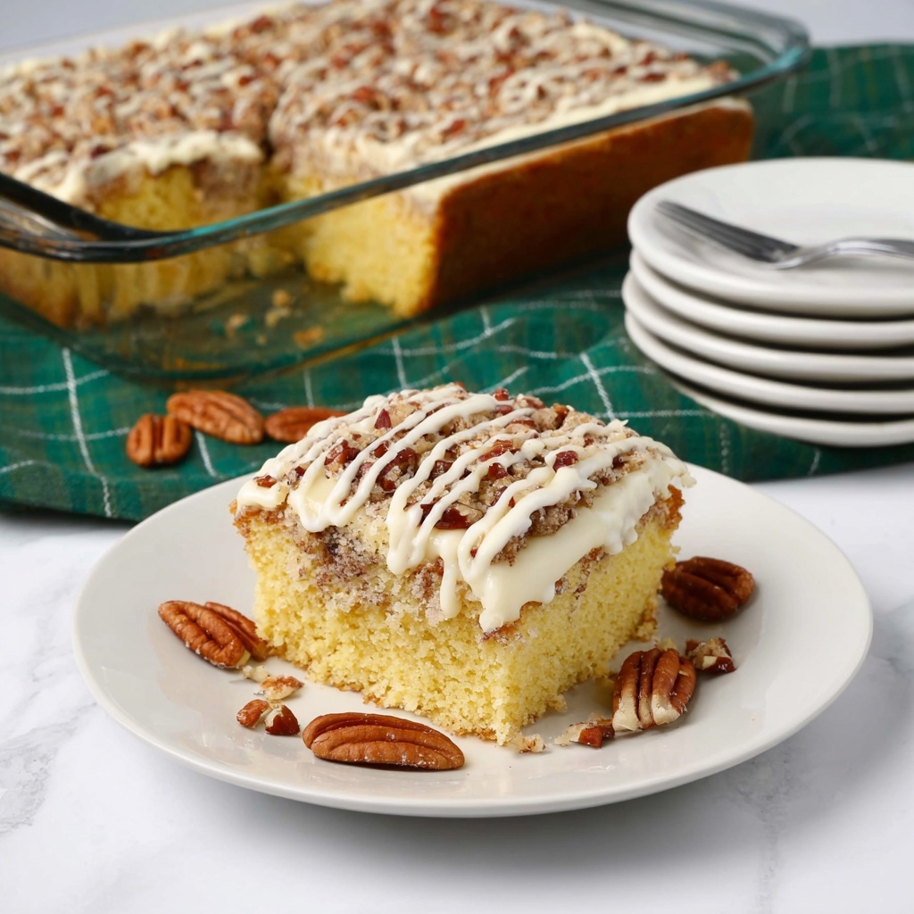 Pineapple Crumb Cake with Pineapple Glaze Recipe - Recipe Image