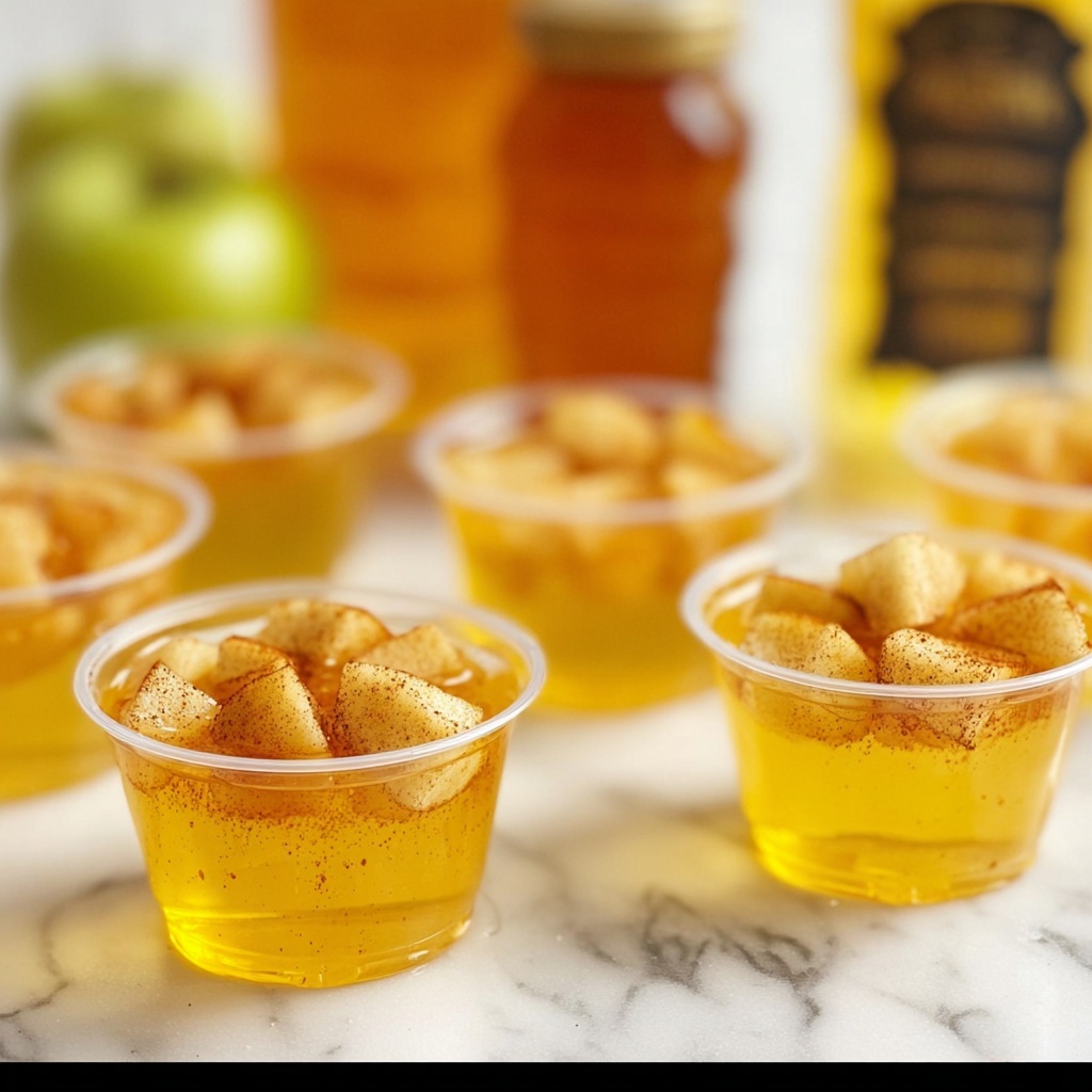 Apple Cider Bourbon Shots with Cinnamon Apple Garnish Recipe - Recipe Image