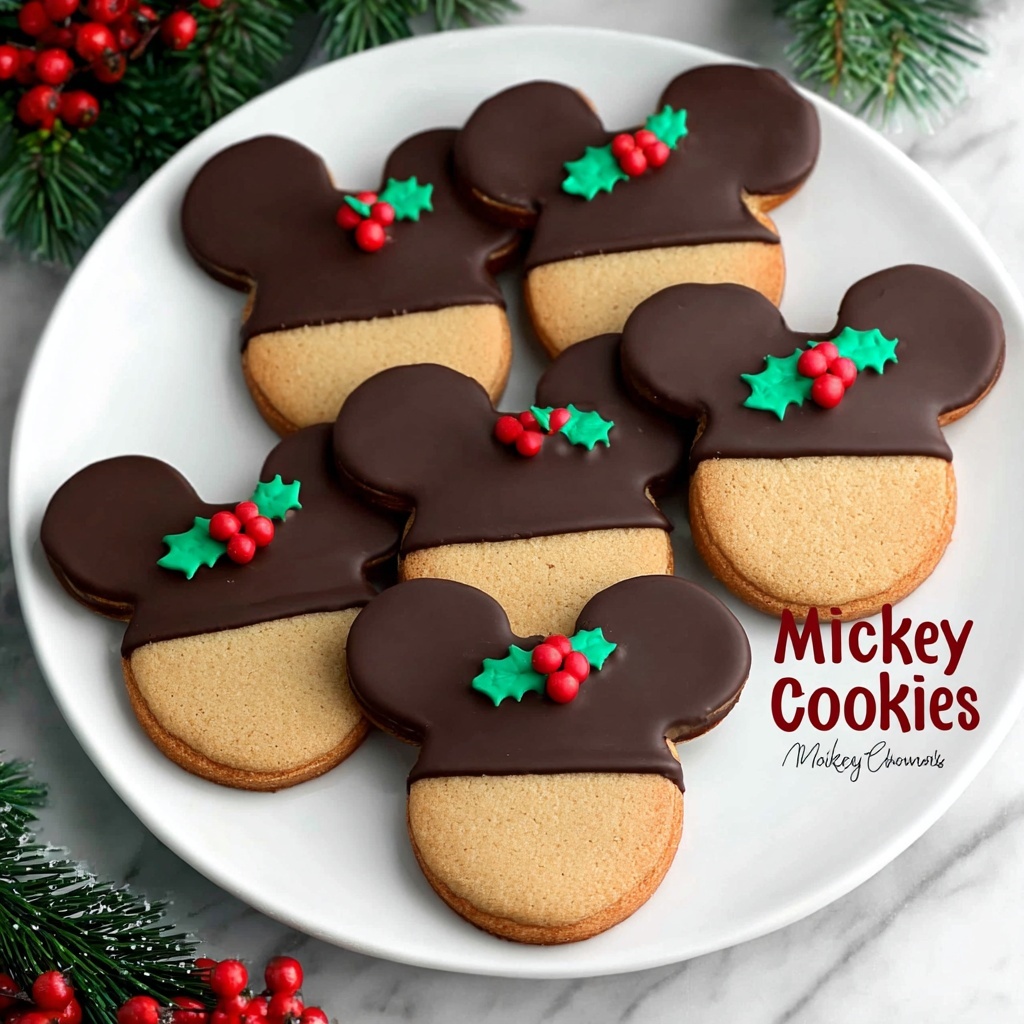 Mickey Mouse Gingerbread Cookies Recipe - Recipe Image
