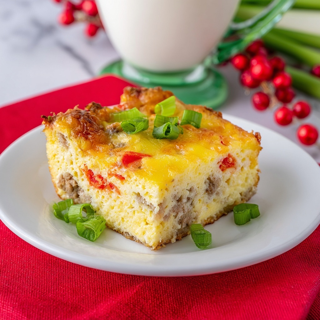 Christmas Breakfast Casserole Recipe - Recipe Image
