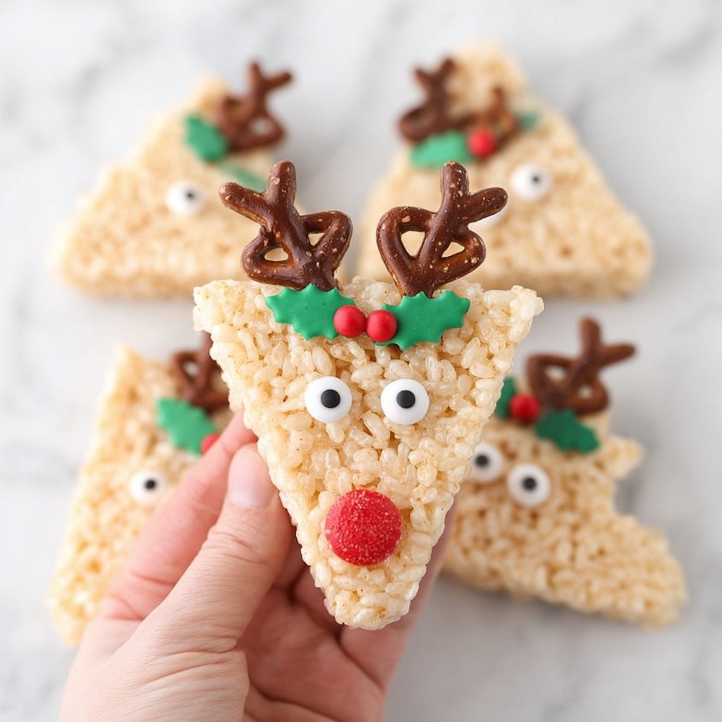 Reindeer Rice Krispie Treats Recipe - Recipe Image
