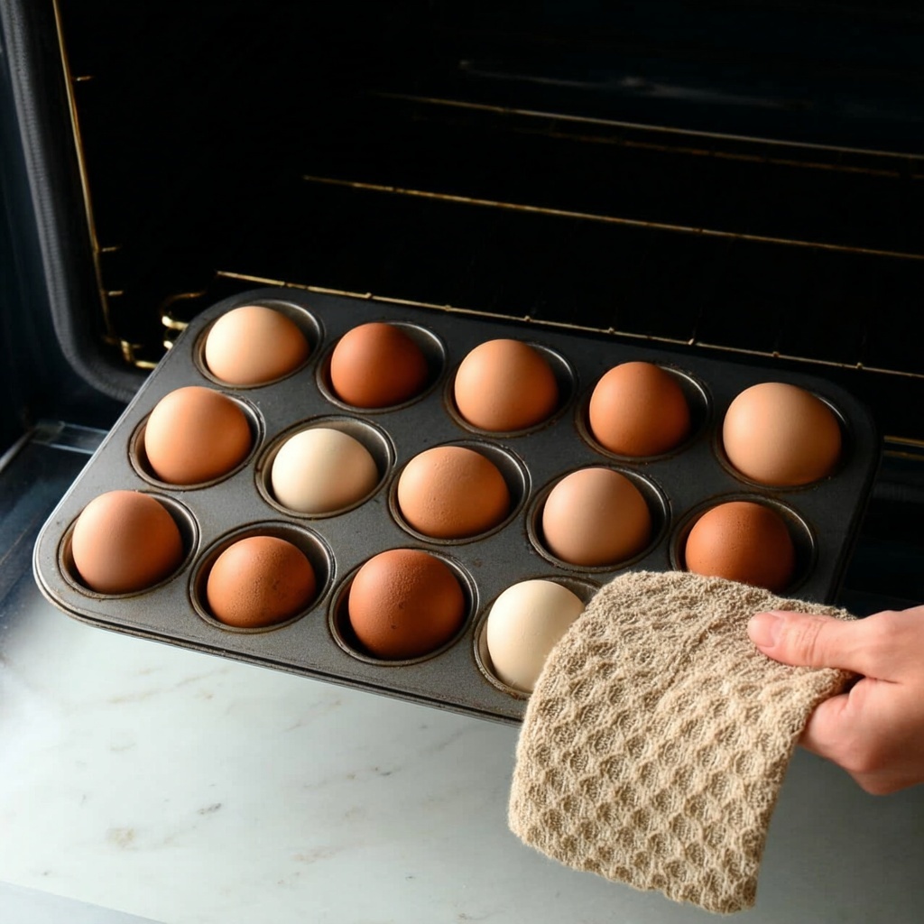 Perfect Oven Hard Boiled Eggs Recipe - Recipe Image