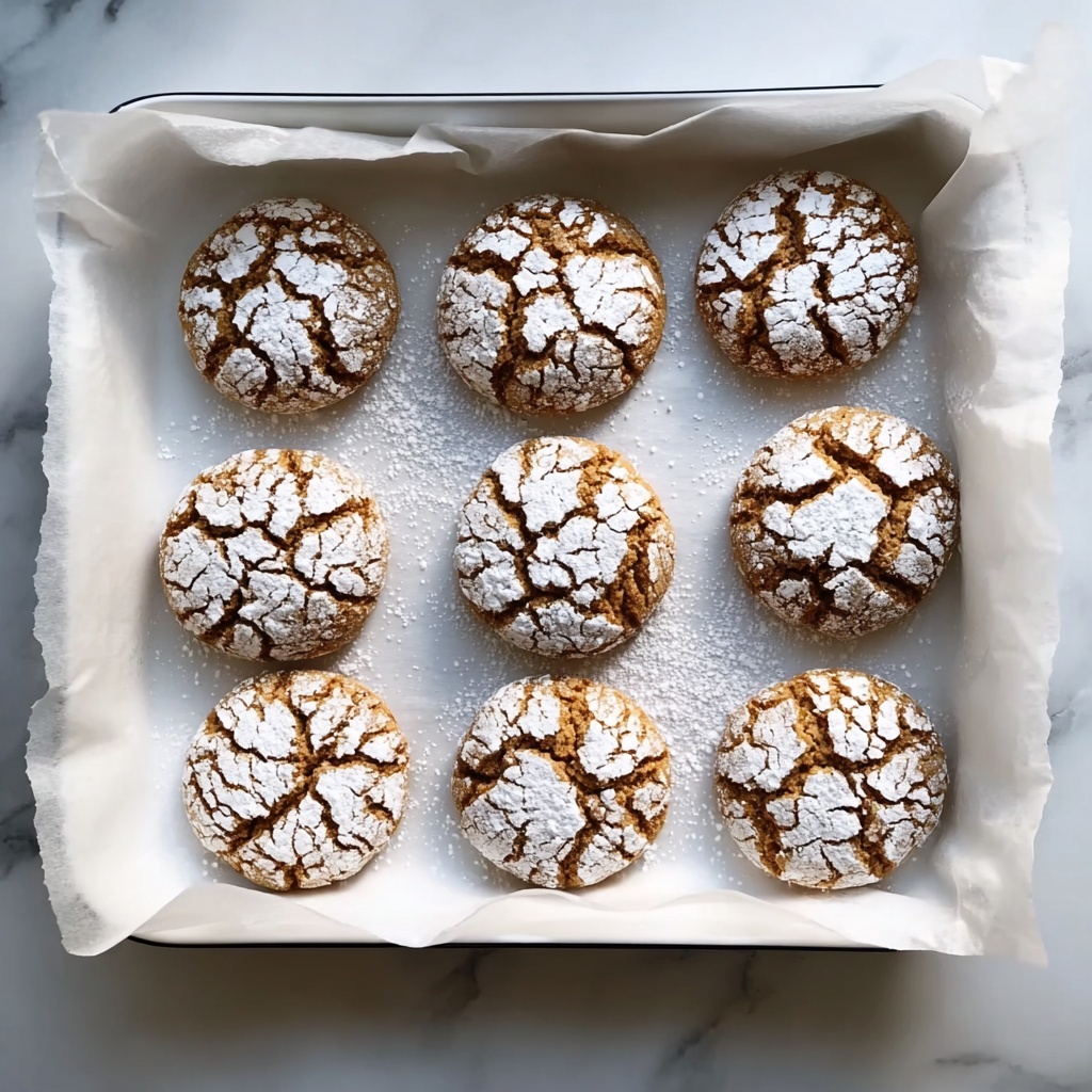 Irresistibly Soft Gingerbread Crinkle Cookies for the Holidays Recipe - Recipe Image