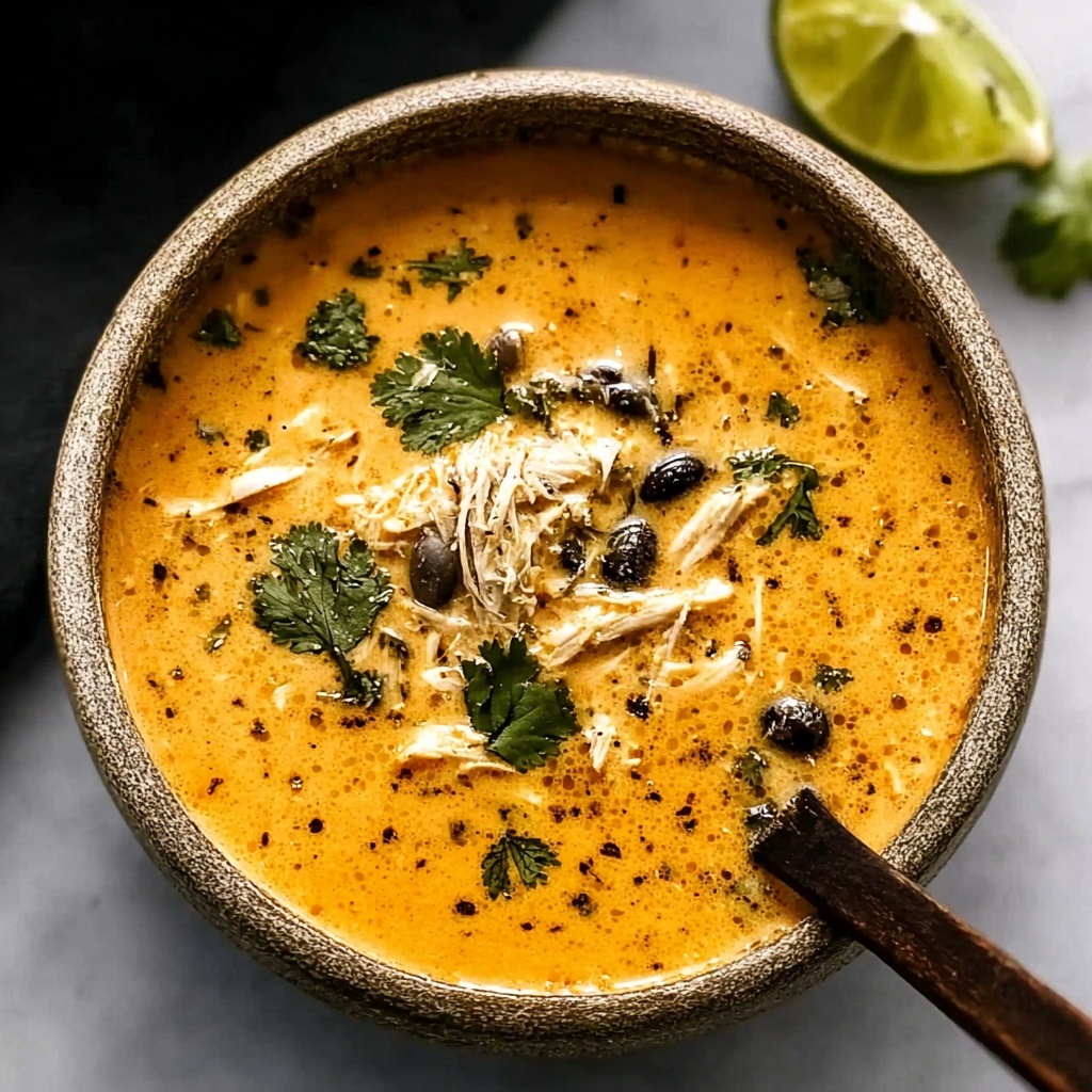 Creamy Chicken Poblano Soup: 30-Minute Cozy Dinner Bliss Recipe - Recipe Image