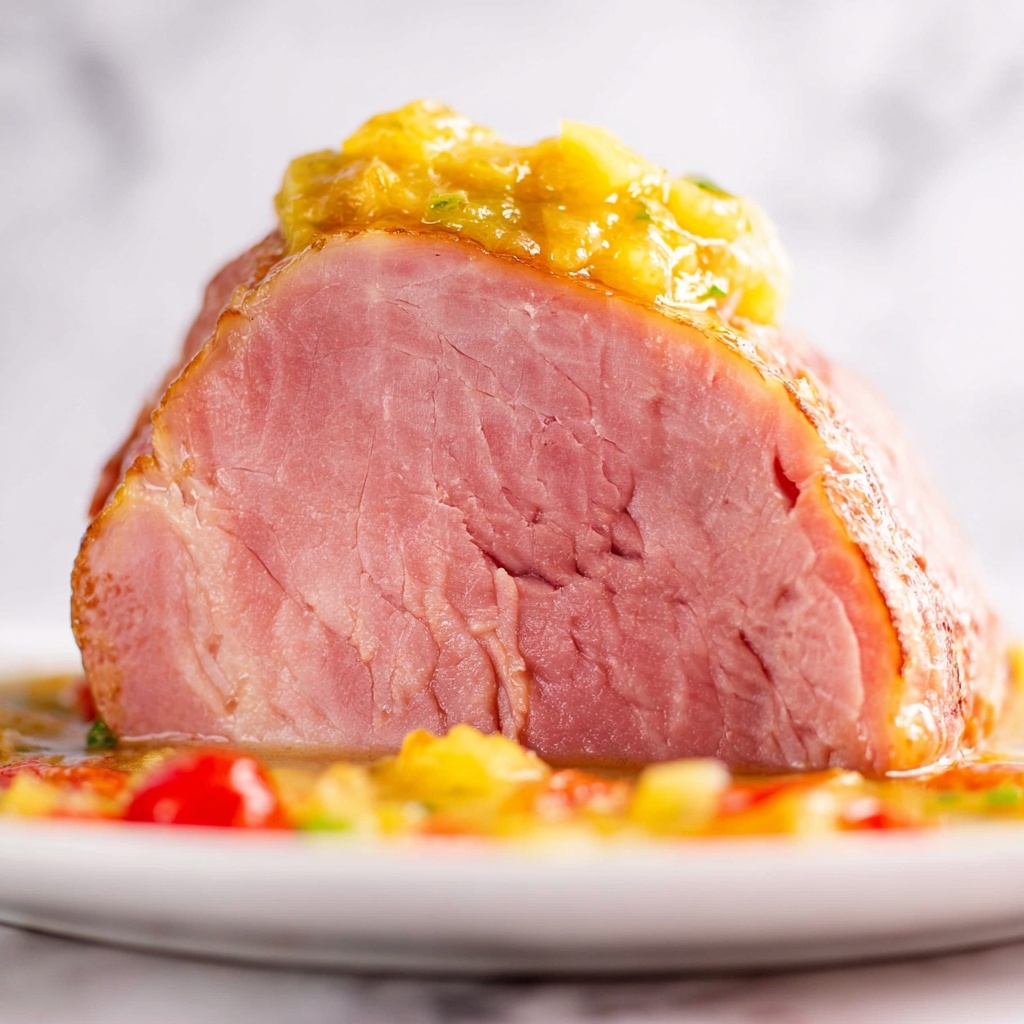 Crockpot Brown Sugar Pineapple Ham Recipe - Recipe Image