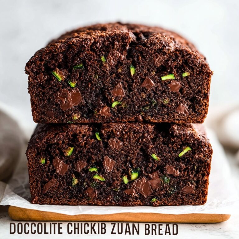 Healthy Double Chocolate Zucchini Bread Recipe