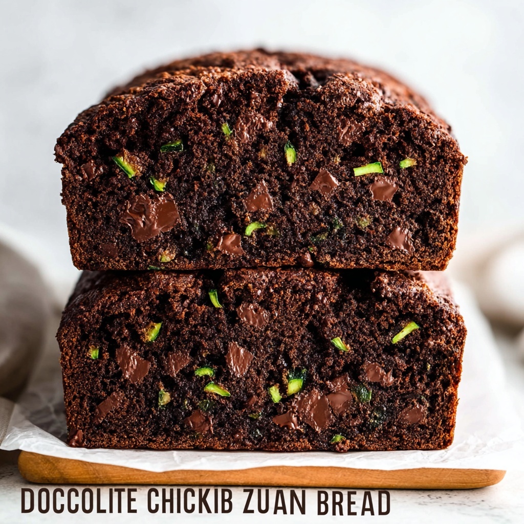 Healthy Double Chocolate Zucchini Bread Recipe - Recipe Image