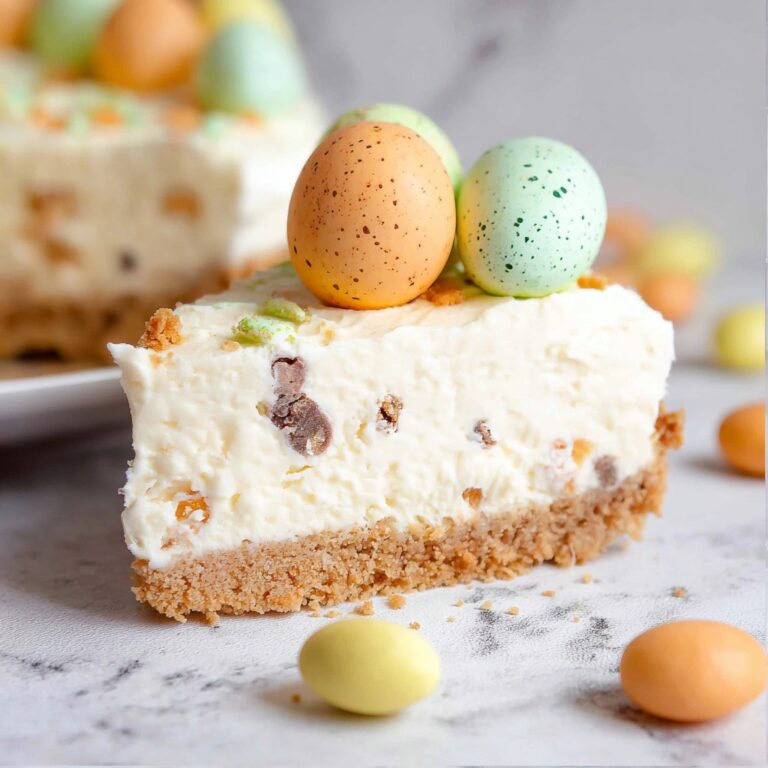 No Bake Easter Mini Egg Cheesecake Recipe