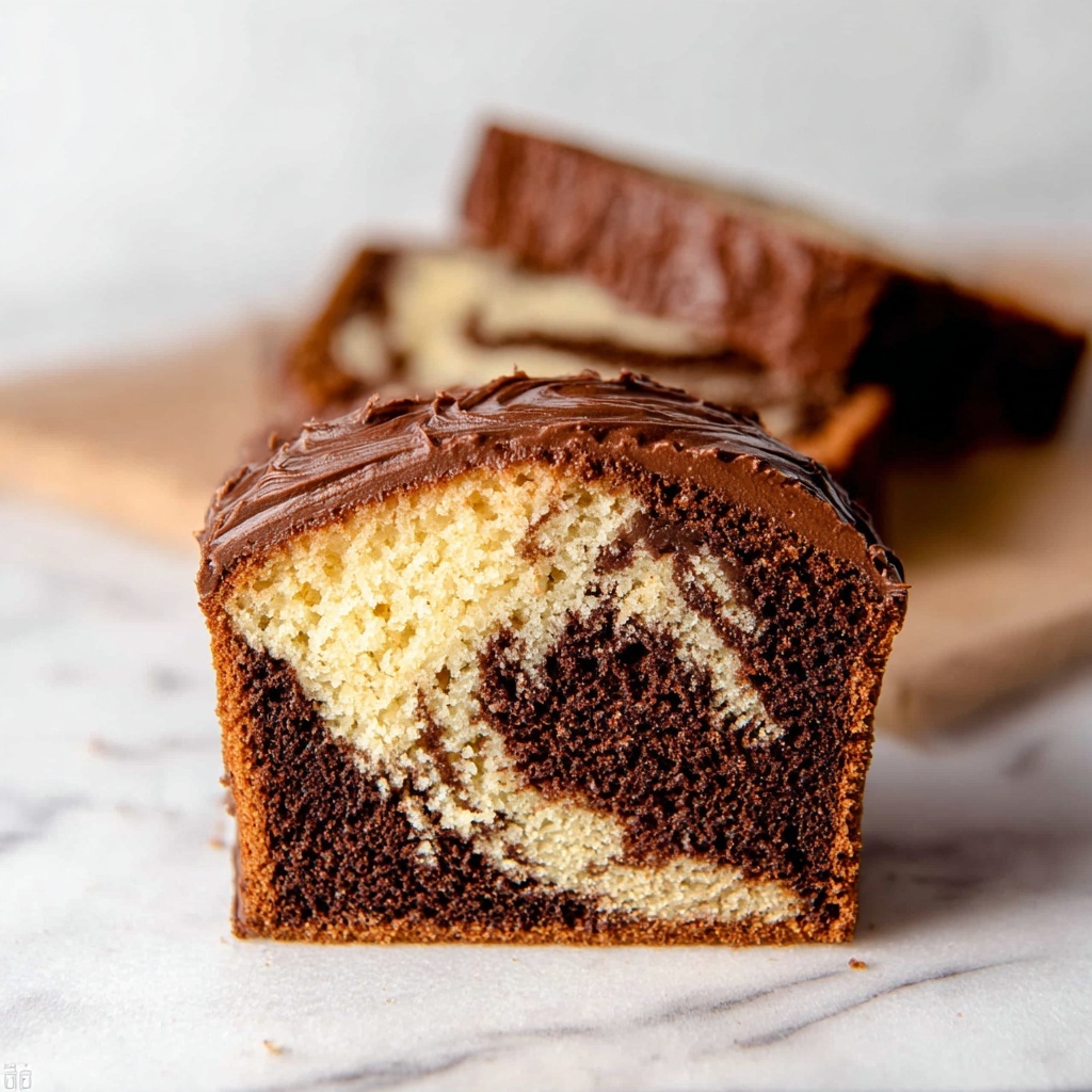 Chocolate Marble Pound Cake Recipe - Recipe Image