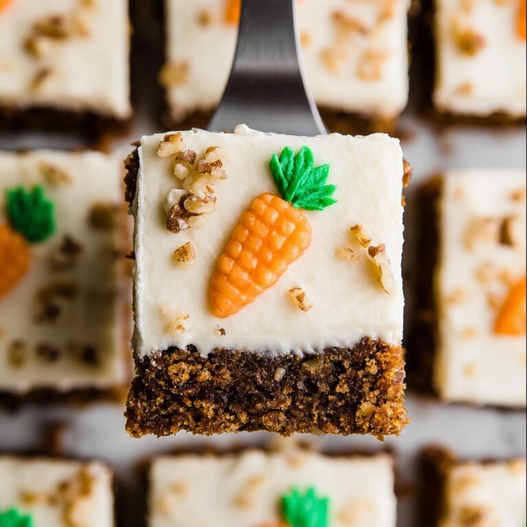 Carrot Sheet Cake with Cream Cheese Frosting and Pecans Recipe