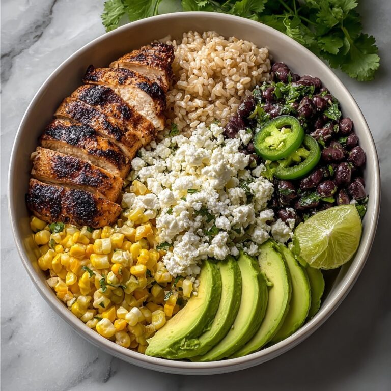 Healthy Street Corn Chicken Rice Bowl Recipe