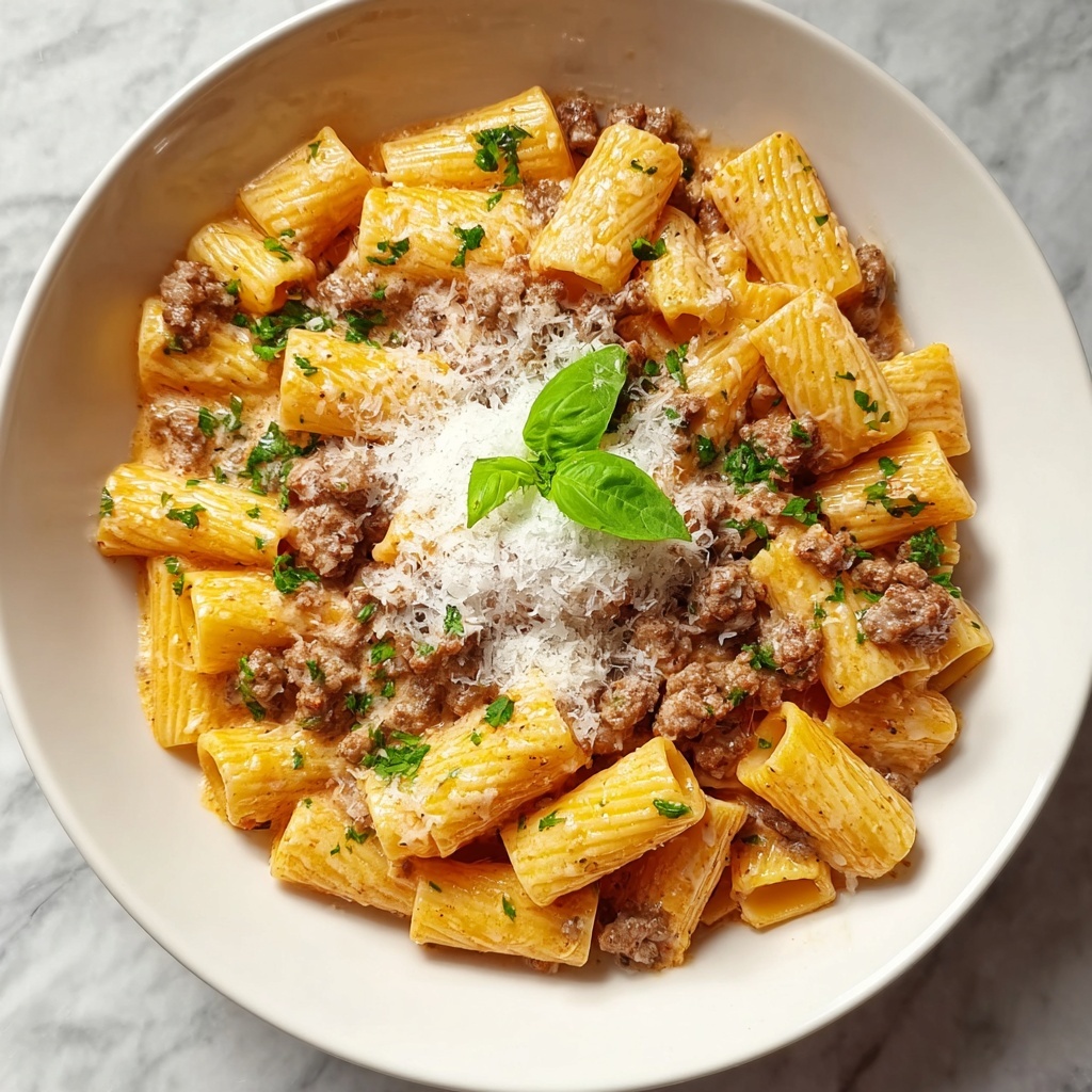 Creamy Italian Sausage Rigatoni Recipe - Recipe Image